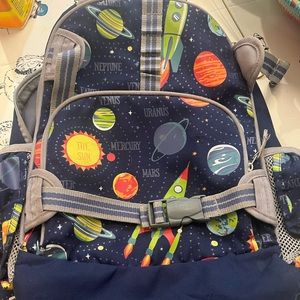 Pottery barn space backpack. Perfect for k-2 grades. Good condition.